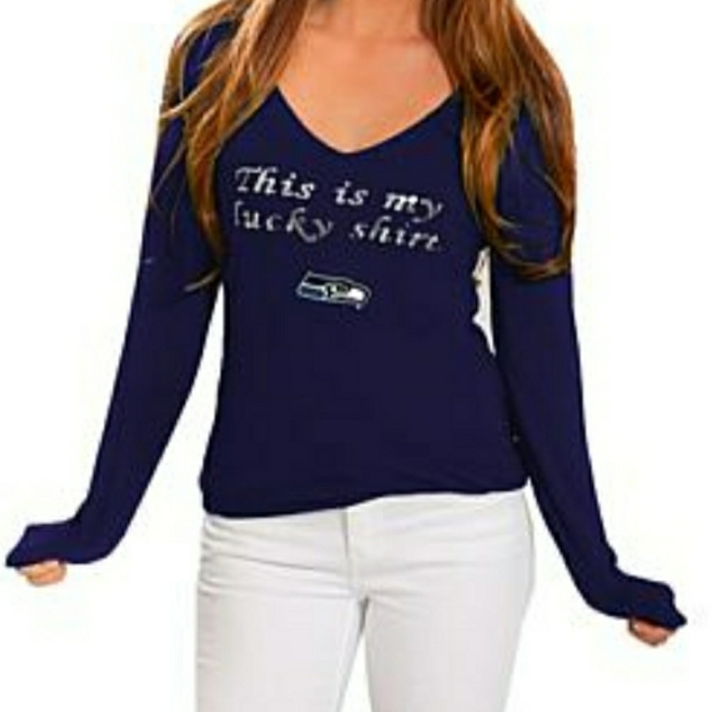 Seattle Seahawks Sequin Bling Shirt